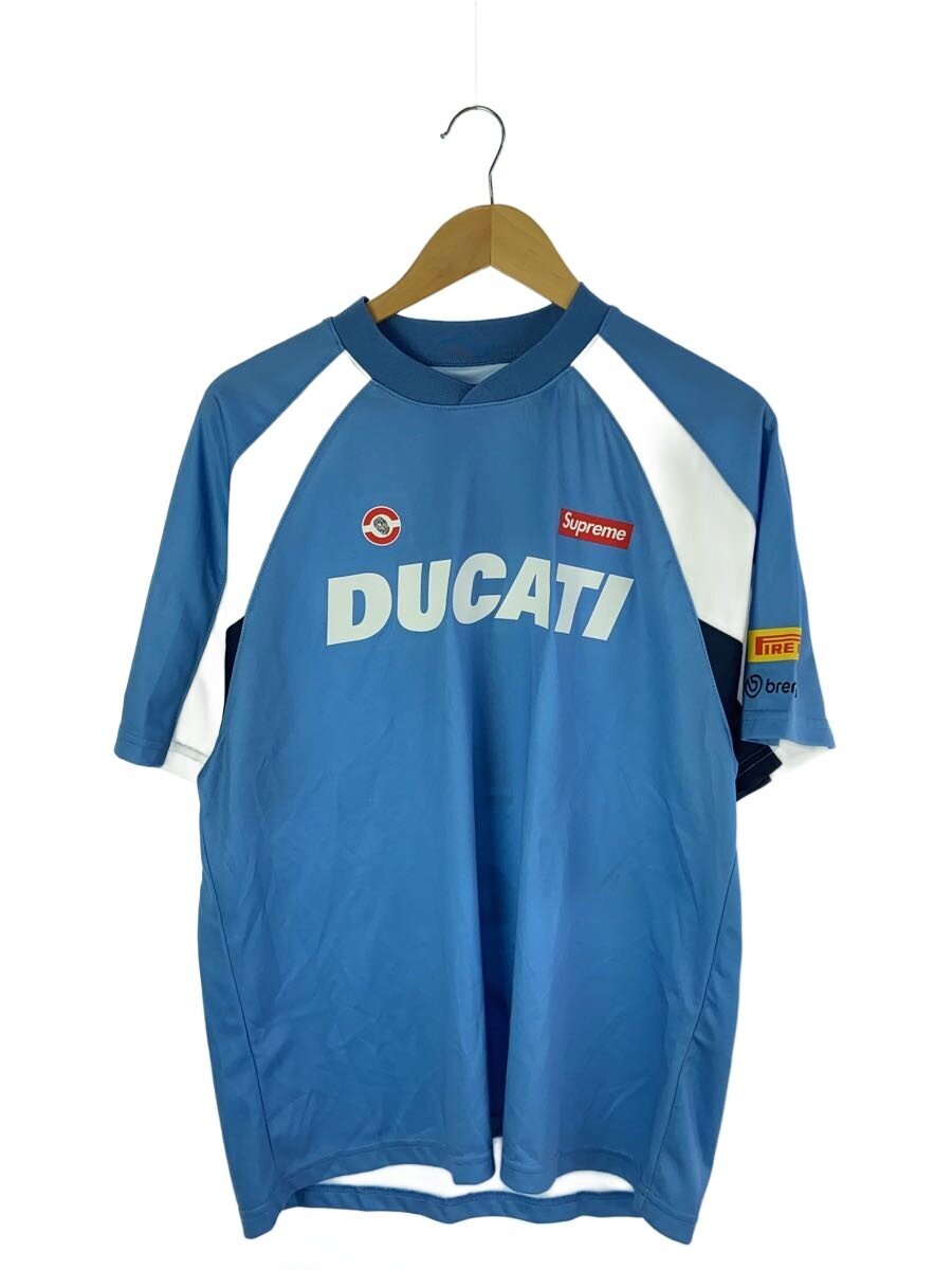 【中古】Supreme◆Ducati Soccer Jersey/プルオーバー/M/ポリエステル/BLU【メンズウェア】