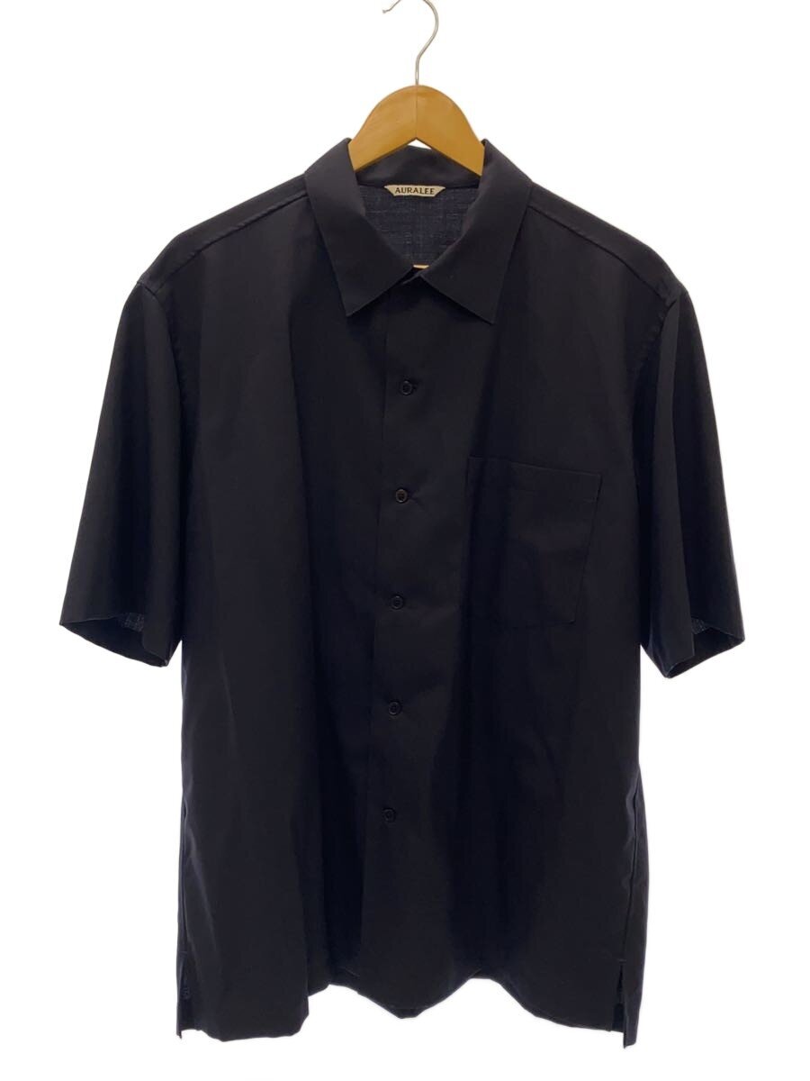 【中古】AURALEE◆半袖シャツ/4/ウール/BLK/無地/A25SS02WT/? NULL ?//【メンズウェア】|2nd STREET 店