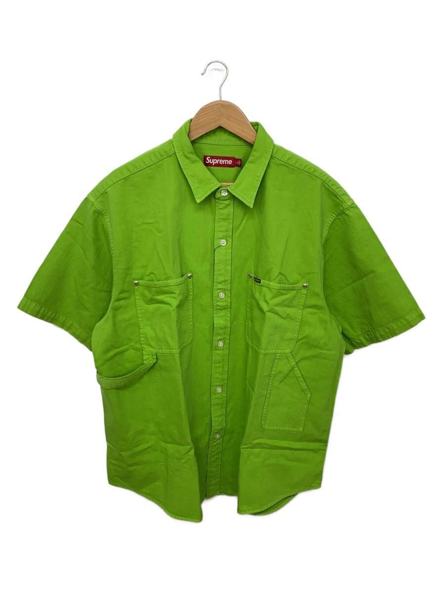 【中古】Supreme◆半袖プルオーバー/L/綿織物/GRN/無地/Loose Fit PainterShirt【メンズウェア】