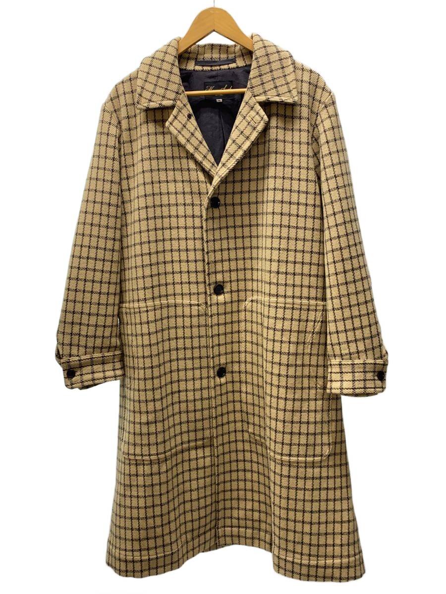 【中古】HAVERSACK◆チェスターコート/M/ウール/BEG/チェック/472011【メンズウェア】｜2ｎｄ STREET 店