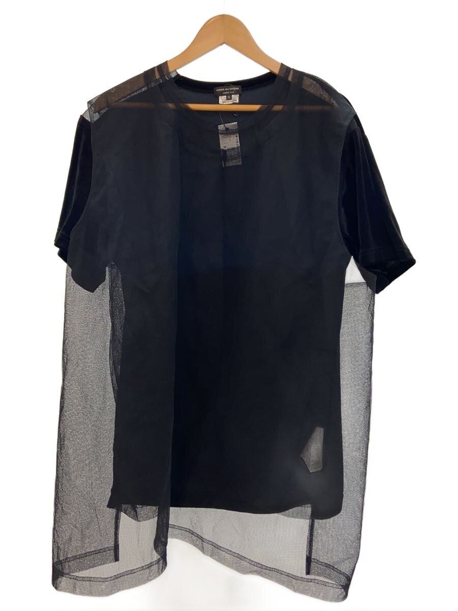 【中古】COMME des GARCONS HOMME PLUS◆プルオーバー/XL/--/黒いこと/無地/PO-T028【メンズウェア】