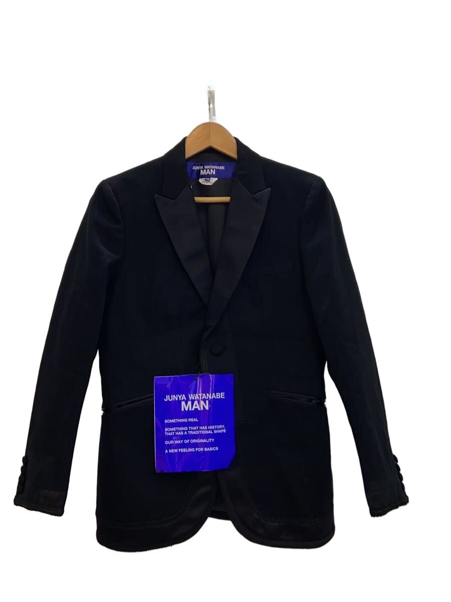【中古】JUNYA WATANABE COMME des GARCONS MAN◆綿ジーンズ×多原料品MIX上衣/XS/ナイロン/黒いこと/無地/WO-J025-051-1【メンズウェア】