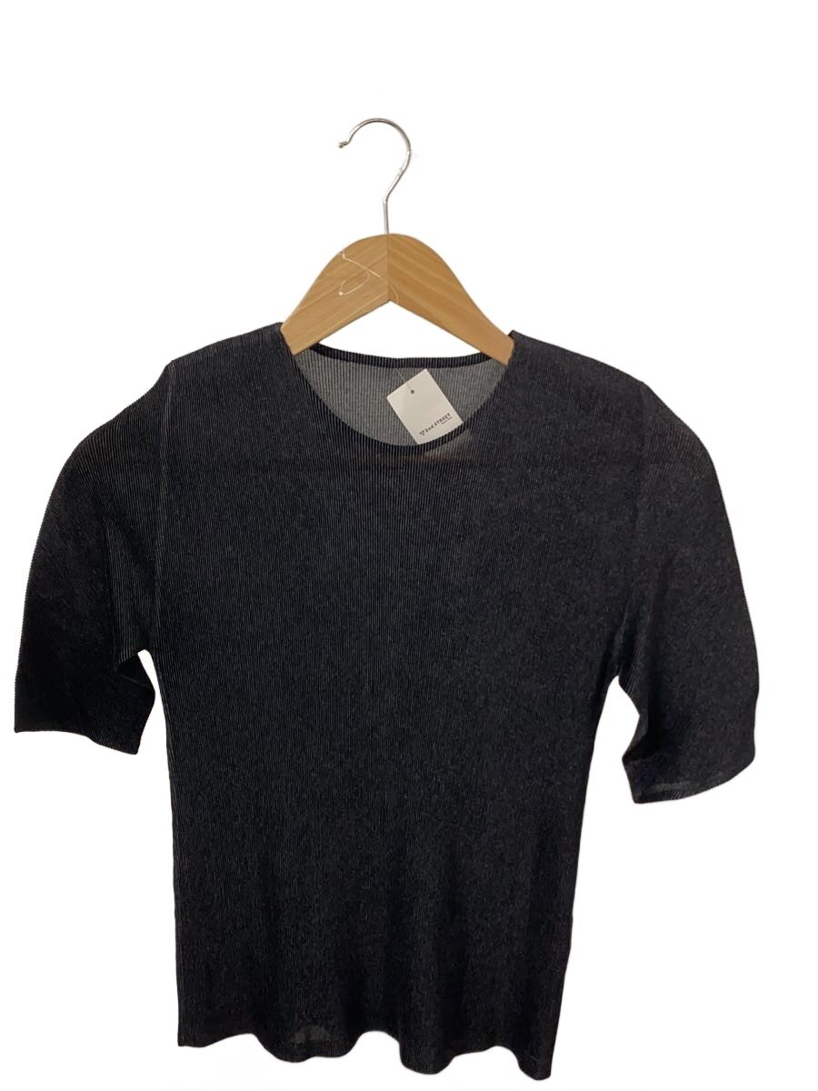 【中古】PLEATS PLEASE ISSEY MIYAKE◆細プリーツ半袖カットソー/3/ポリエステル/BLK/fk103/ブラック//【レディースウェア】|2nd STREET 店