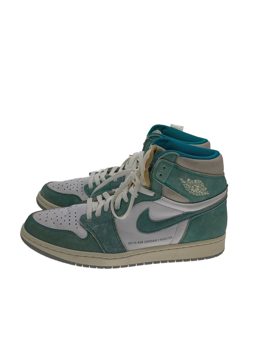 【中古】NIKE◆AIR JORDAN 1 RETRO HIGH OG/エアジョーダン1レトロハイ/青色/31糎/PVC【シューズ】