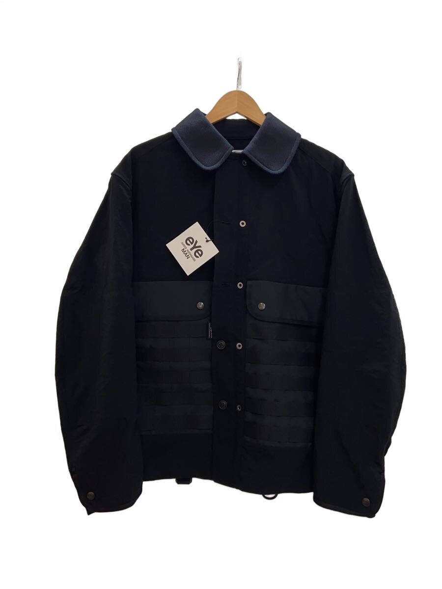【中古】eYe JUNYA WATANABE MAN◆25SS/REVERSIBLE COVER ALL/上衣/S/ナイロン/黒いこと/無地/WO-J901//【メンズウェア】