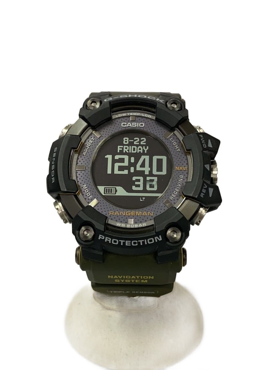 【中古】CASIO◆ソーラーウオッチ・G-SHOCK/デジタル/BLK【服飾雑貨他】