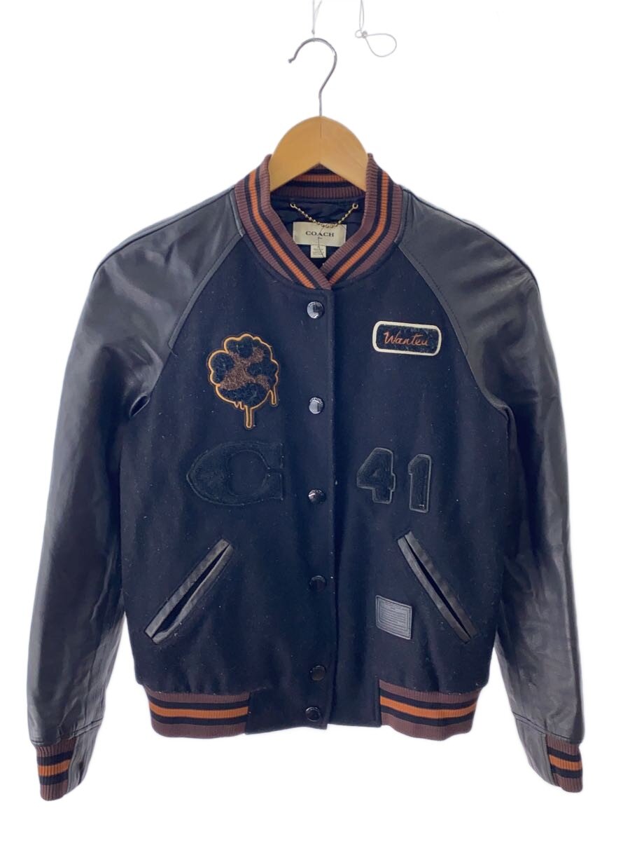 【中古】COACH◆上衣/0/羊毛/BLK/無地/55118//【レディース御召しもの】