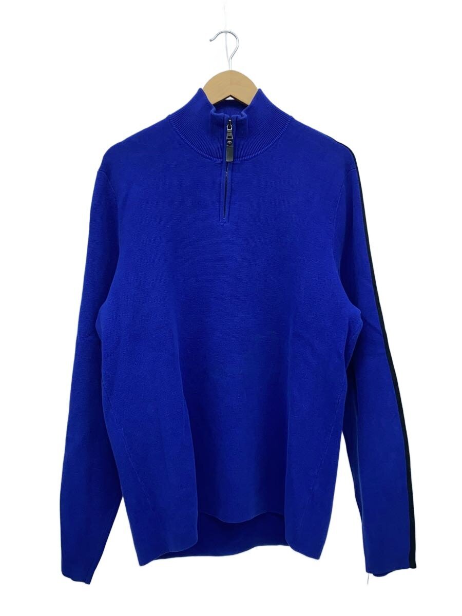 【中古】POLO RALPH LAUREN◆ハーフジップスウェット/XL/綿織物/BLU【メンズウェア】