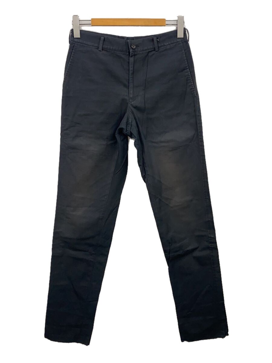 【中古】COMME des GARCONS HOMME◆毛糸2タックトラウザーパンツ/M/綿織物/NVY/無地/HF-P010【メンズウェア】
