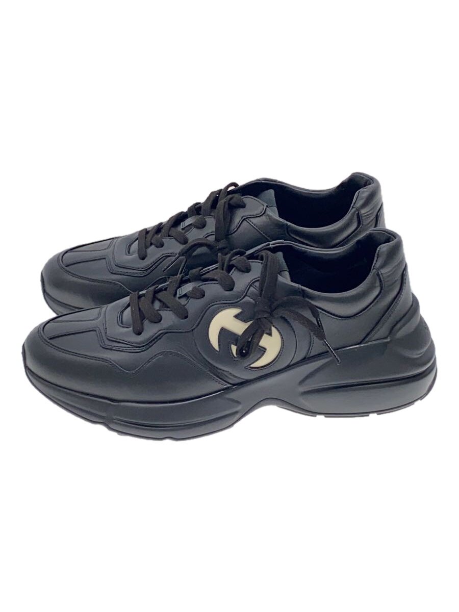 【中古】GUCCI◆ローカットスニーカー/UK9/BLK/757857//【シューズ】