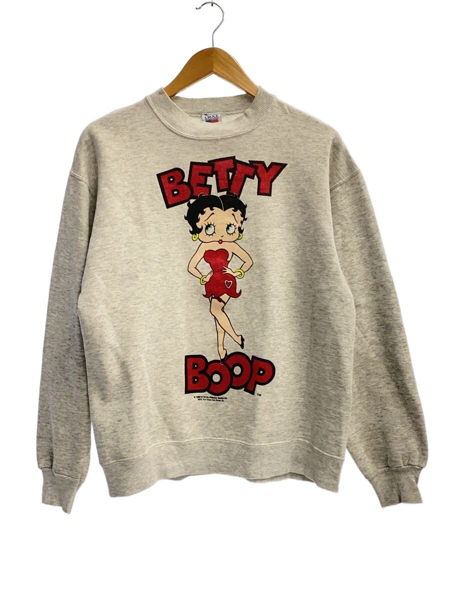 【中古】90s/NJ CROCE/BETTY BOOP/ベティブープ/流汗/L/綿織物/GRY【メンズウェア】