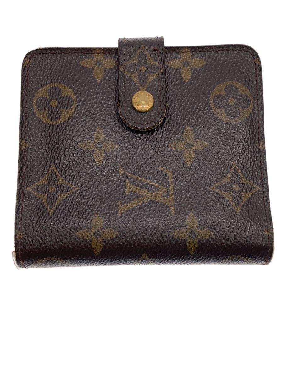 【中古】LOUIS VUITTON◆コンパクト・ジップ_モノグラム・キャンバス/PVC/BRW/メンズ【服飾雑貨他】｜2ｎｄ STREET 店