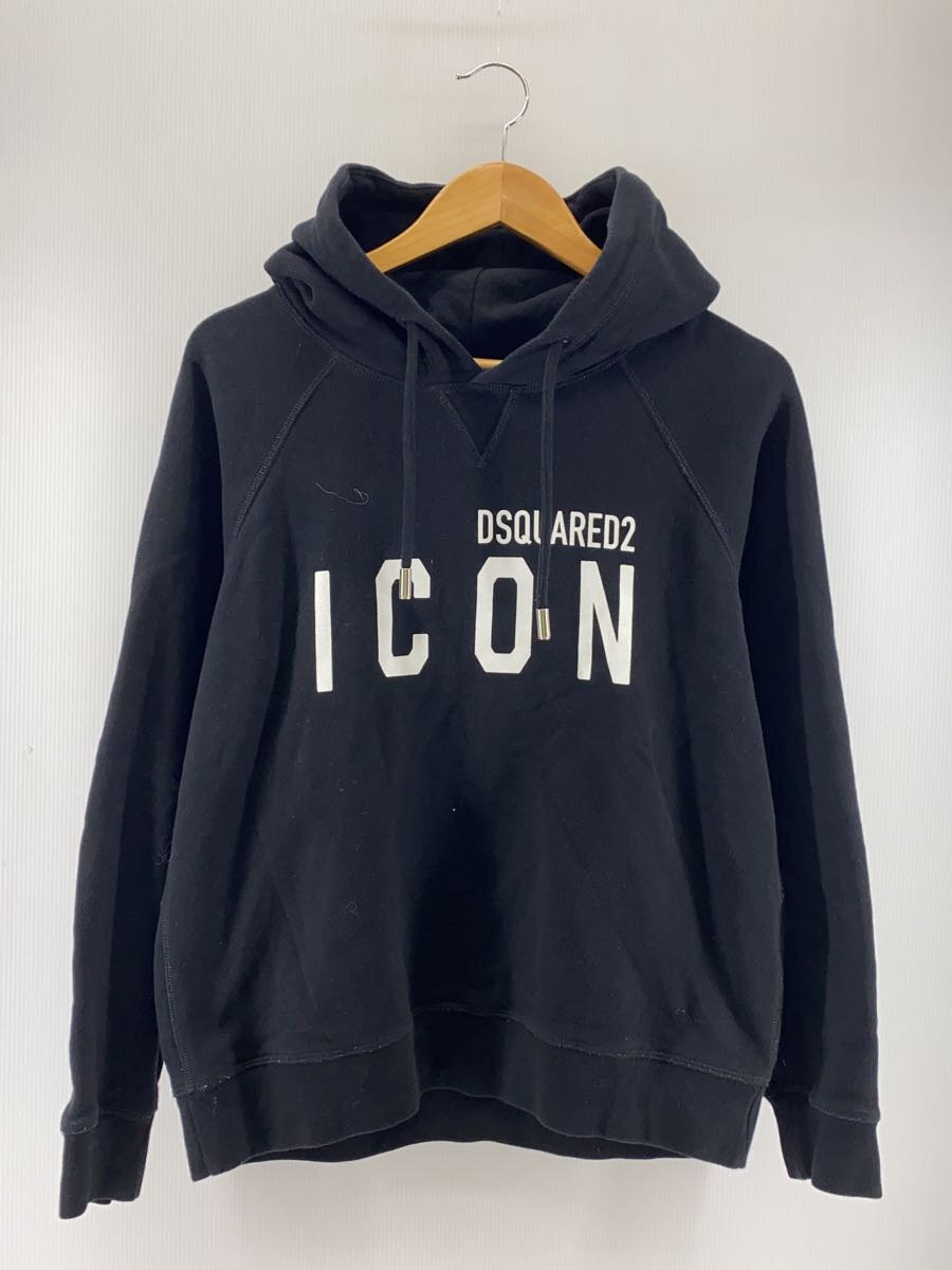 【中古】DSQUARED2◆パーカー/XXS/綿織物/BLK/S80GU0004【レディースお召しもの】