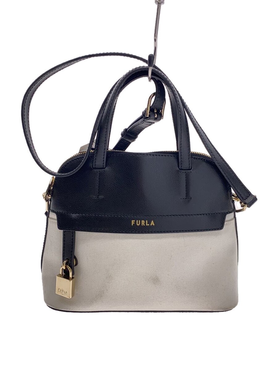 【中古】FURLA◆ショルダーバッグ/レザー/WHT/無地【バッグ】｜2ｎｄ STREET 店