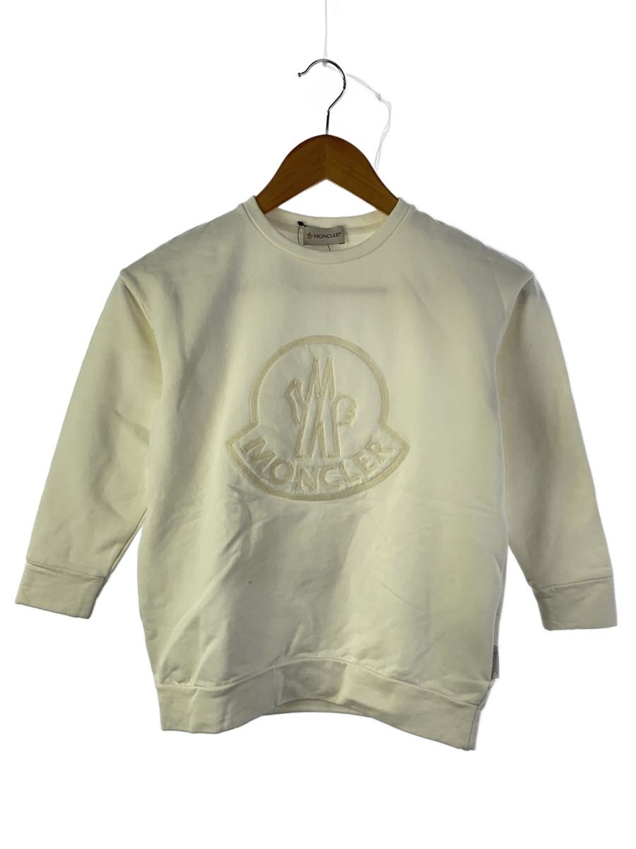 【中古】MONCLER◆汗水/130糎/綿織物/WHT/F29548G72010 809EH【キッズ】