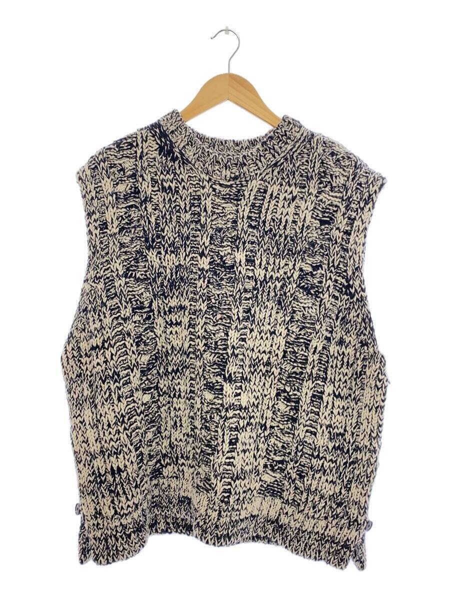 【中古】YOKE◆22AW/3G INSIDE-OUT CABLE VEST/より良い/3/羊毛/マルチ色合い/YK22AW0424S【メンズウェア】