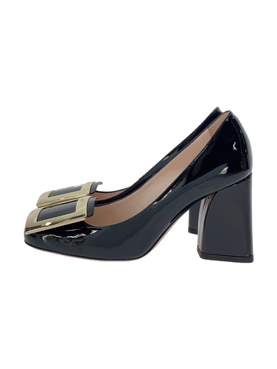 【中古】Roger Vivier◆パンプス/34/BLK/エナメル【シューズ】