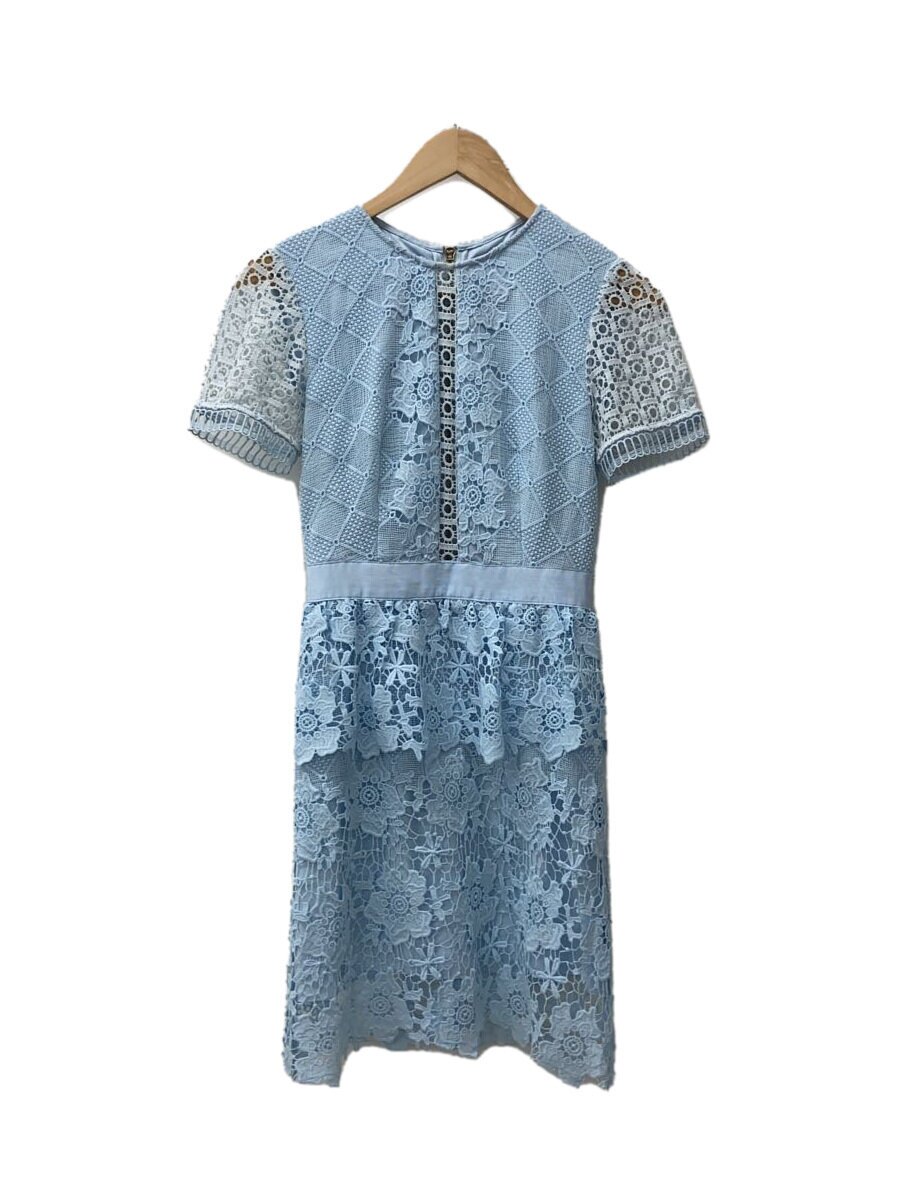 【中古】TED BAKER◆Baby Dixa Layered Skater Dre/0/ポリエステル/BLU/無地/WS7W GD1D DI//【レディース御召しもの】