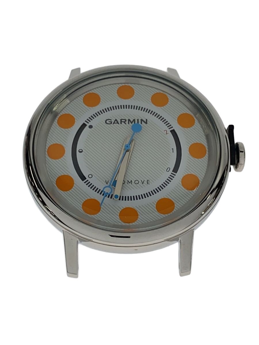 【中古】GARMIN◆石英ウオッチ/アナログ/ナイロン/WHT/BLU/SS【服飾雑貨他】