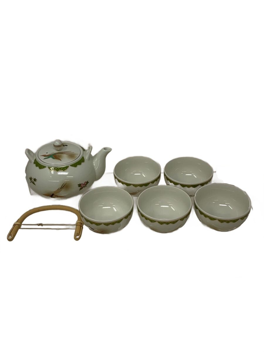 【中古】明治記念館謹製/和食器その他/6点セット/WHT/有田焼/金鳥文茶器【キッチン用品】