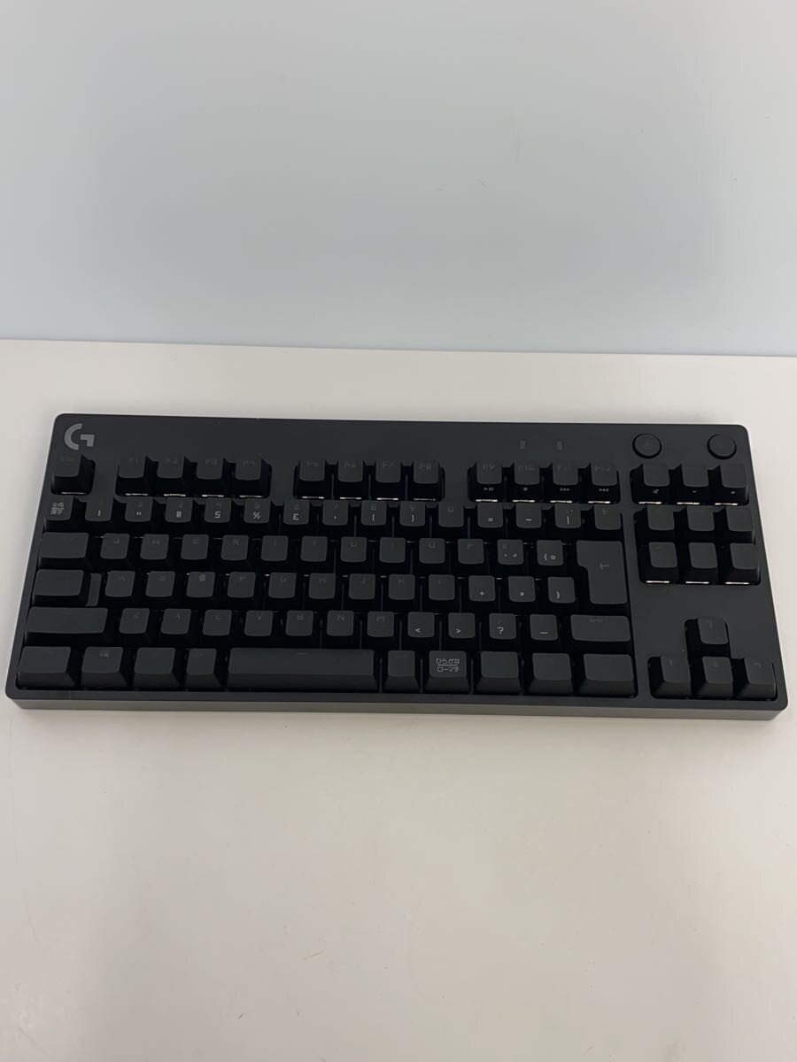 【中古】Logicool◆キーボード PRO X Gaming Keyboard G-PKB-002 青軸 [ブラック]【パソコン】