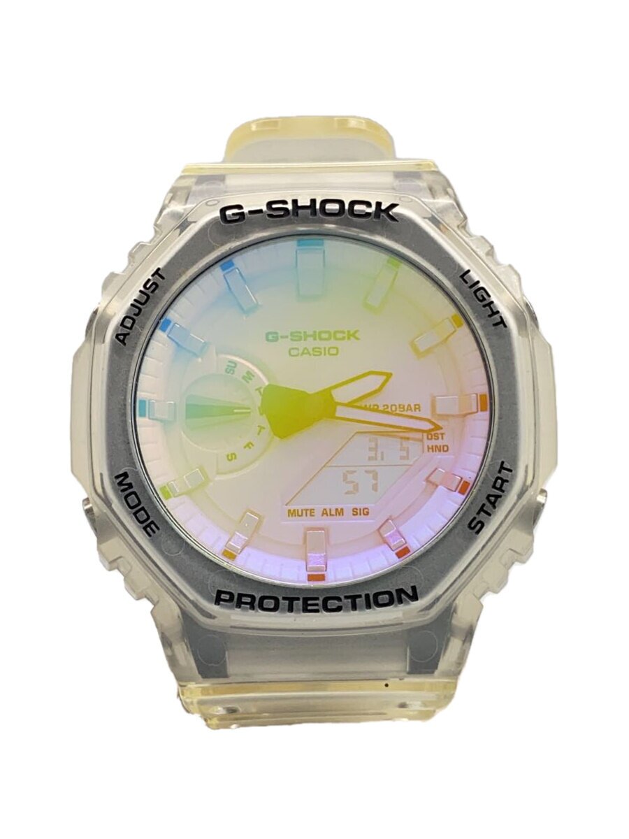 【中古】CASIO◆石英ウォッチ_G-SHOCK/デジアナ/思われ人/マルチ色合い/CLR/SS【服飾雑貨他】