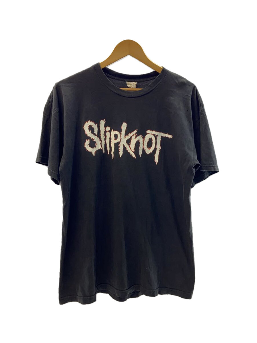 【中古】Vintage/90s/USA製/Slipknot/両面刷り上げる/ティーシャツ/黒いこと【メンズウェア】