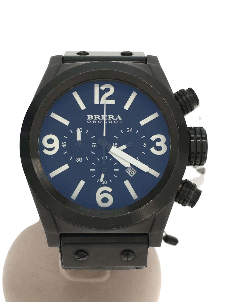 BRERA Orologi AC09 Quartz Watch Analog Rubber BLK Orn 846c