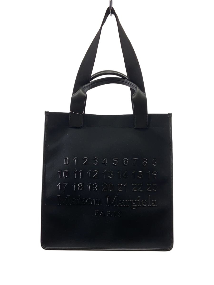 【中古】Maison Margiela◆CABAS SHOPPING BAG VERTICAL/トートバッグ/コットン/BLK/SB1WC0019【バッグ】｜2ｎｄ STREET 店