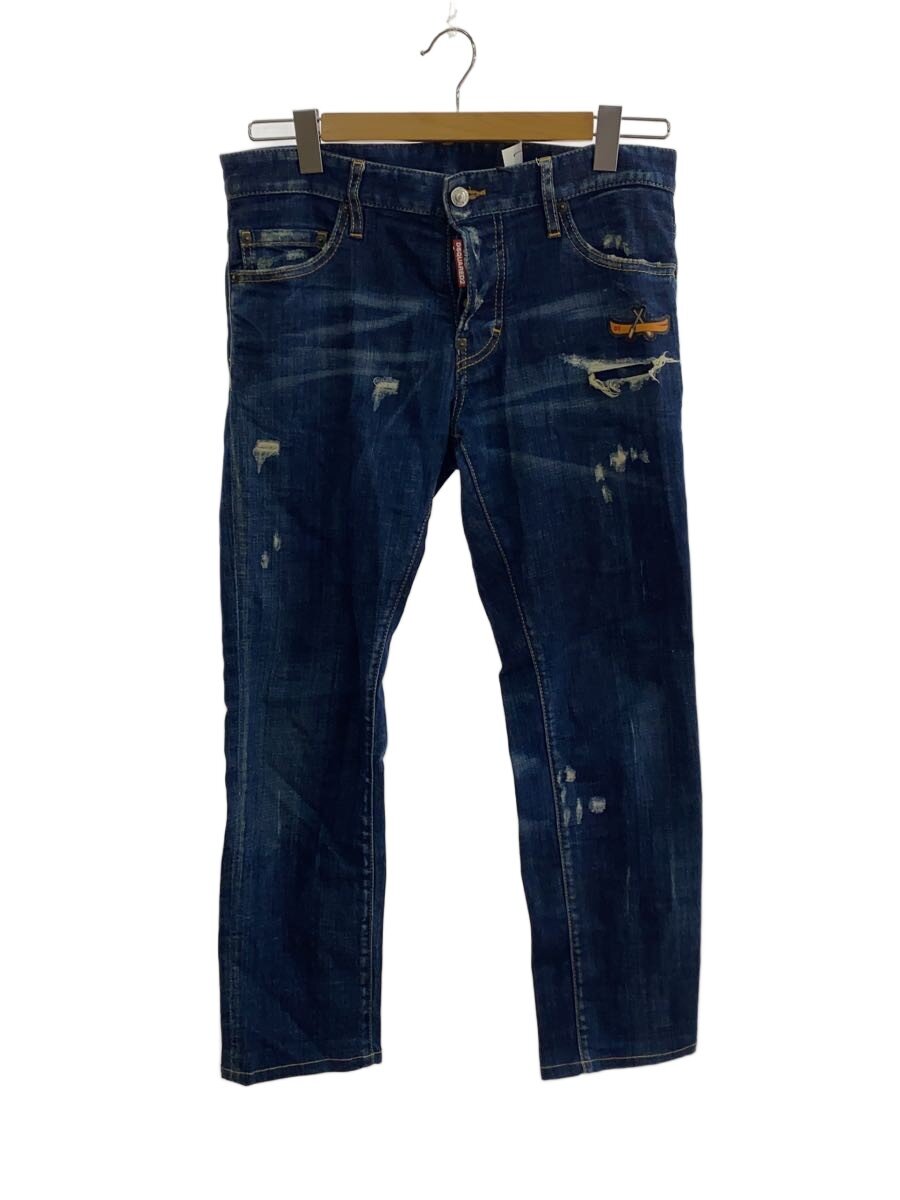 【中古】DSQUARED2◆19AW/カヤックラバーロゴ/下つ方/46/ジーンズ/IDG/S74LB0558【メンズウェア】
