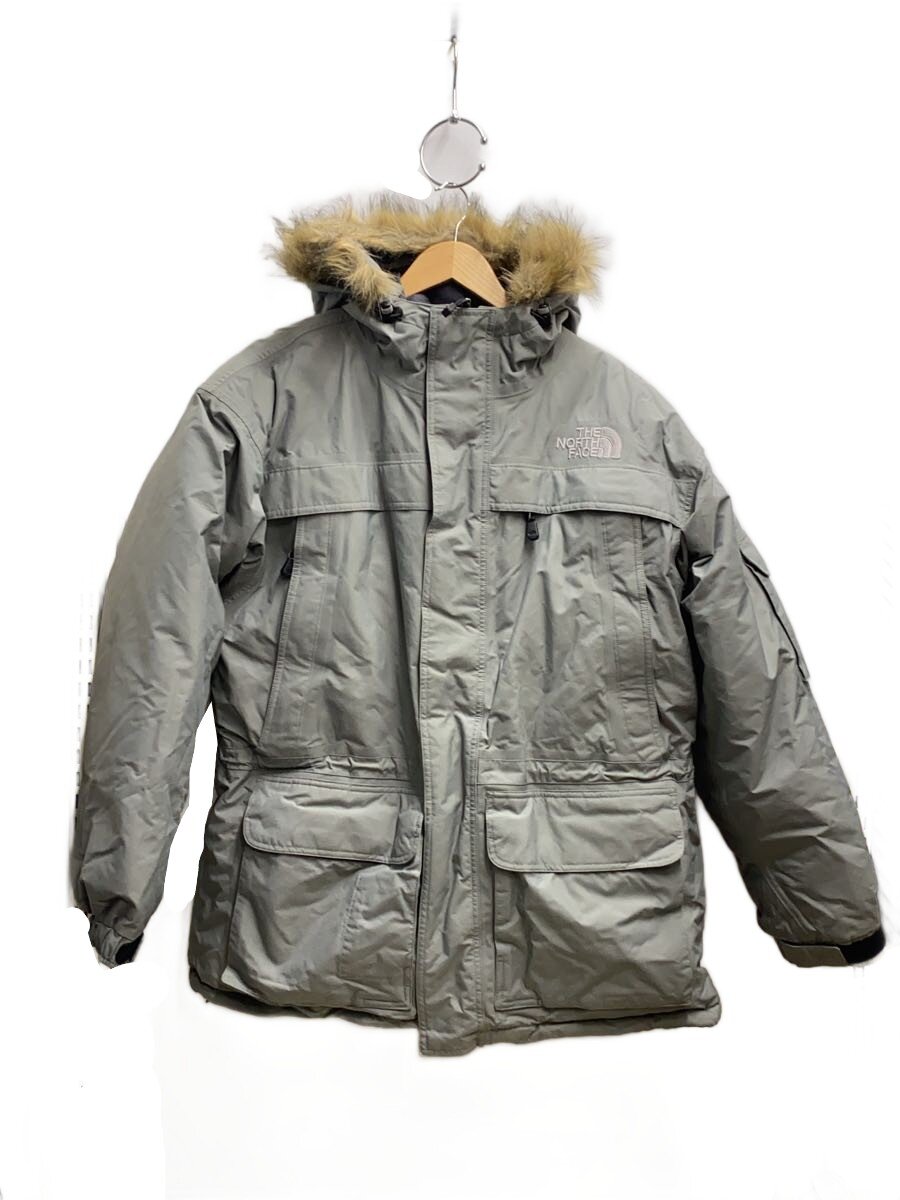 【中古】THE NORTH FACE◆00s/McMurdo Down Jacket/落ち込む上衣/L/ナイロン/GRY/014028【メンズウェア】