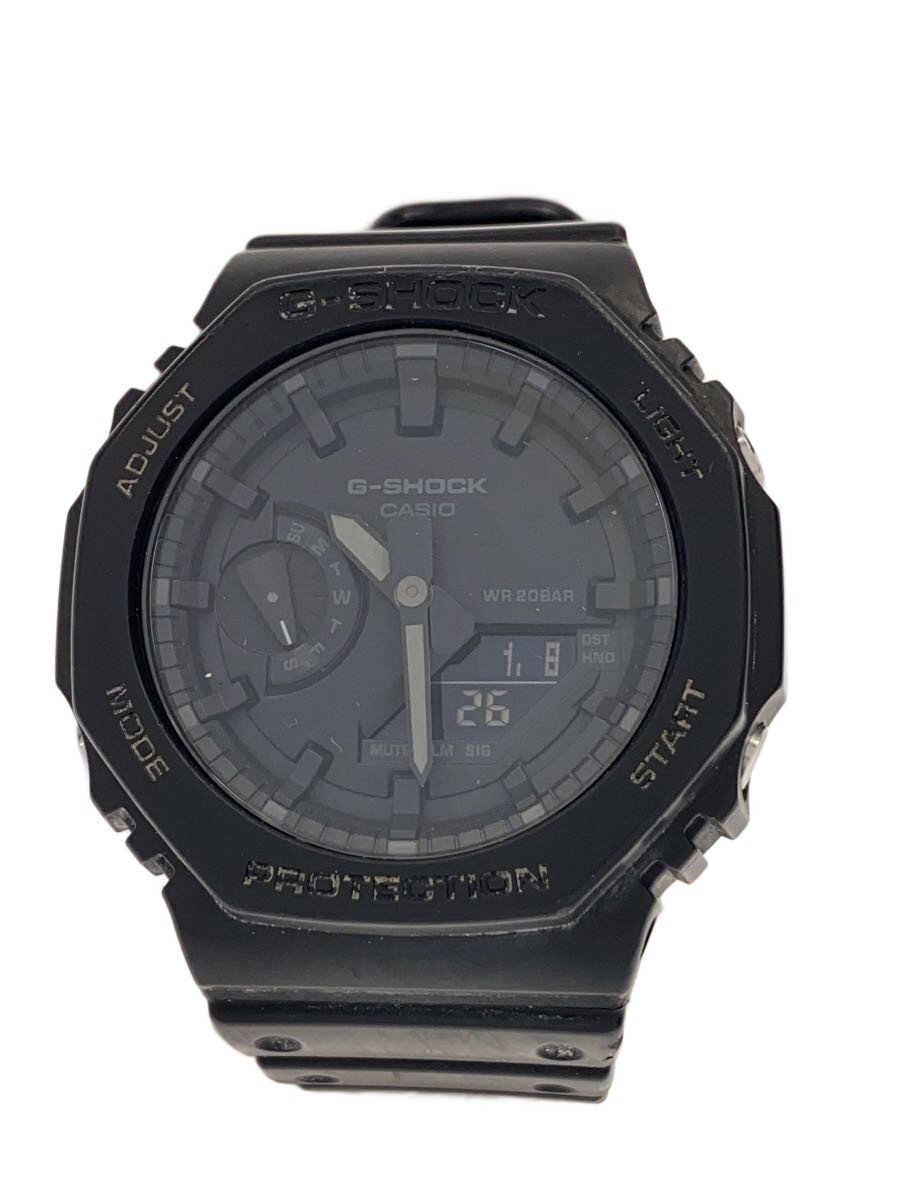 【中古】CASIO◆石英ウオッチ・G-SHOCK/デジアナ/BLK/BLK【服飾雑貨他】