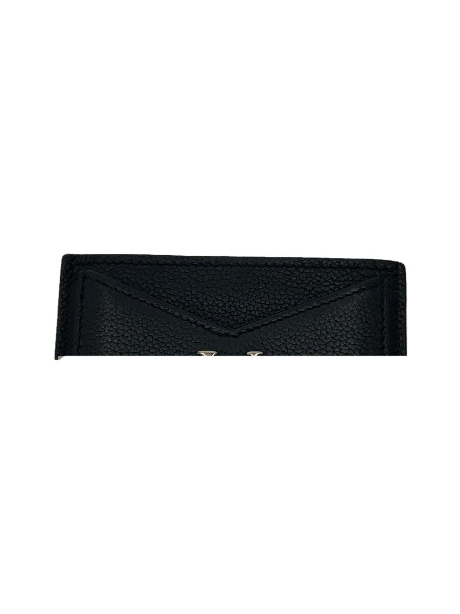 【中古】LOUIS VUITTON◆ポルト・カルト・ロックミー_BLK/なめし革/BLK/レディース【服飾雑貨他】