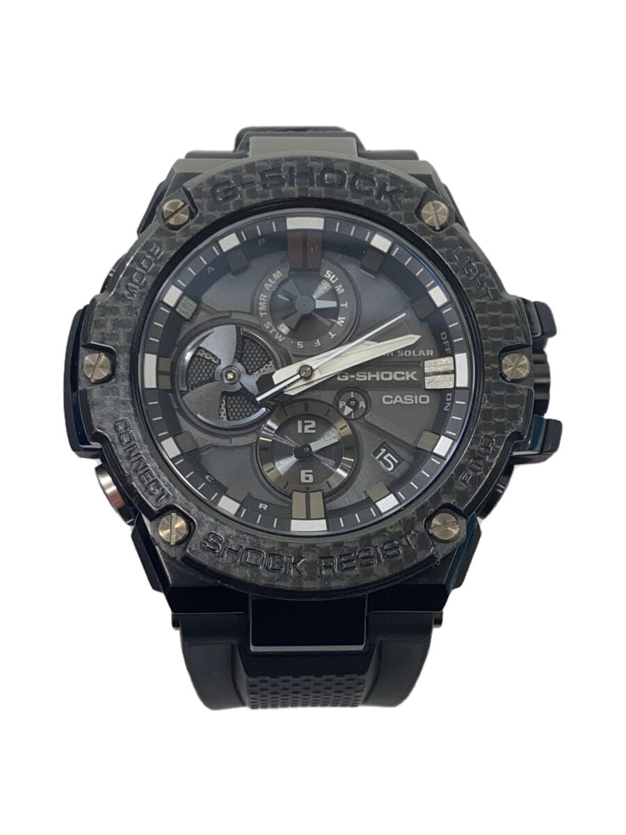 【中古】CASIO◆ソーラー腕時計・G-SHOCK/アナログ/ラバー/BLK/BLK【服飾雑貨他】|2nd STREET 店