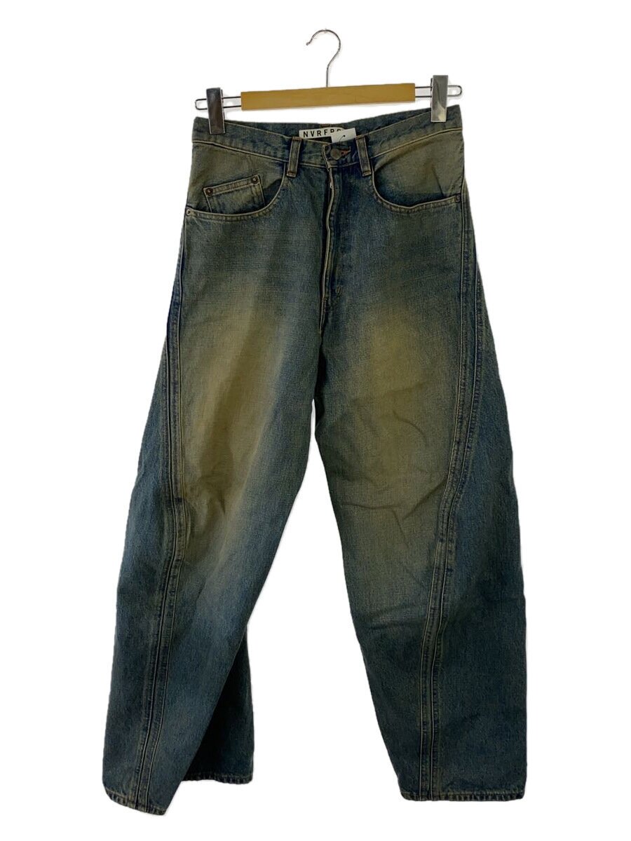 【中古】NVRFRGT◆ボトム/1/コットン/IDG/無地/NF241P08B/3D Twisted Wide Leg Jeans【メンズウェア】|2nd STREET 店