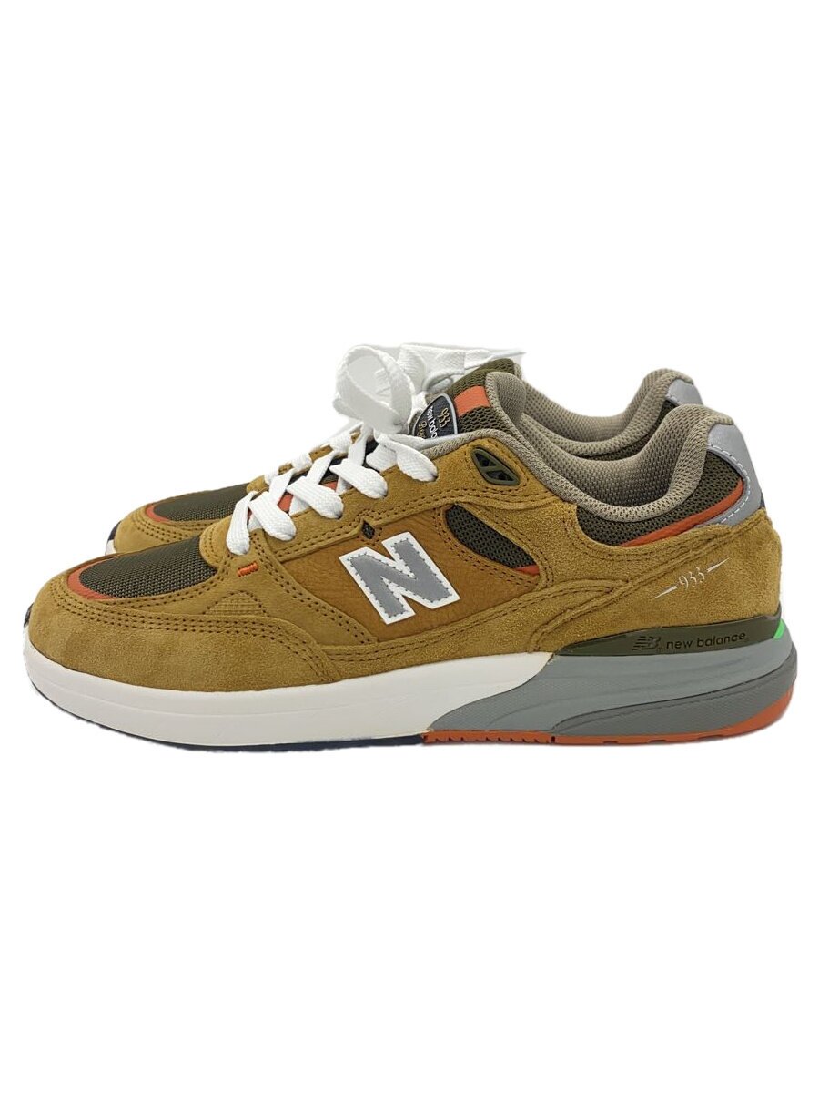 【中古】NEW BALANCE◆Numeric Andrew Reynolds 933/26糎/駱駝×カーキ/NM933MNO【シューズ】
