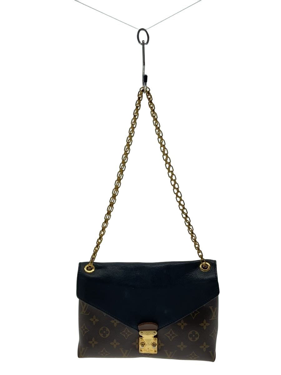 【中古】LOUIS VUITTON◆パラス・チェーン_モノグラム・キャンバス_ノワール/PVC/BRW/総柄【バッグ】|2nd STREET 店