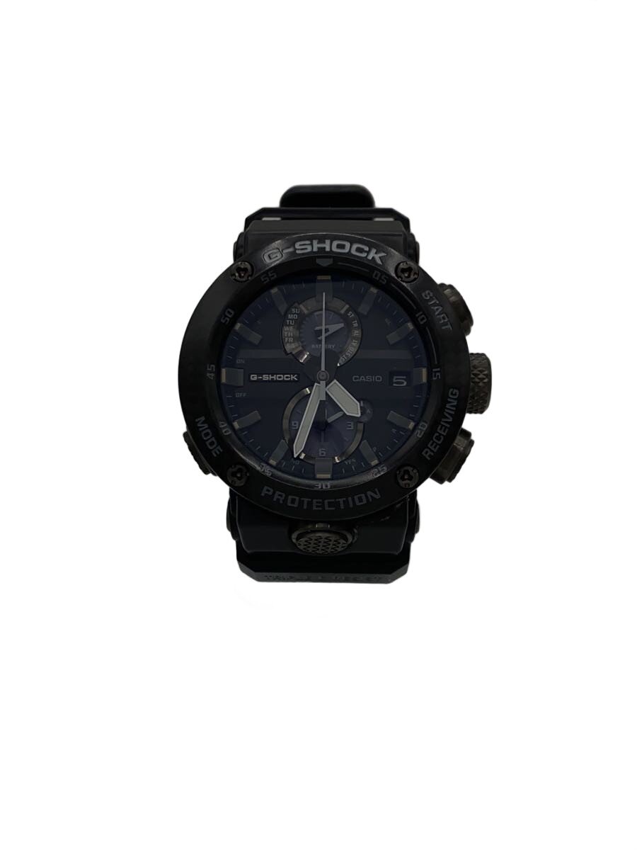 【中古】CASIO◆ソーラーウオッチ・G-SHOCK/アナログ/BLK【服飾雑貨他】