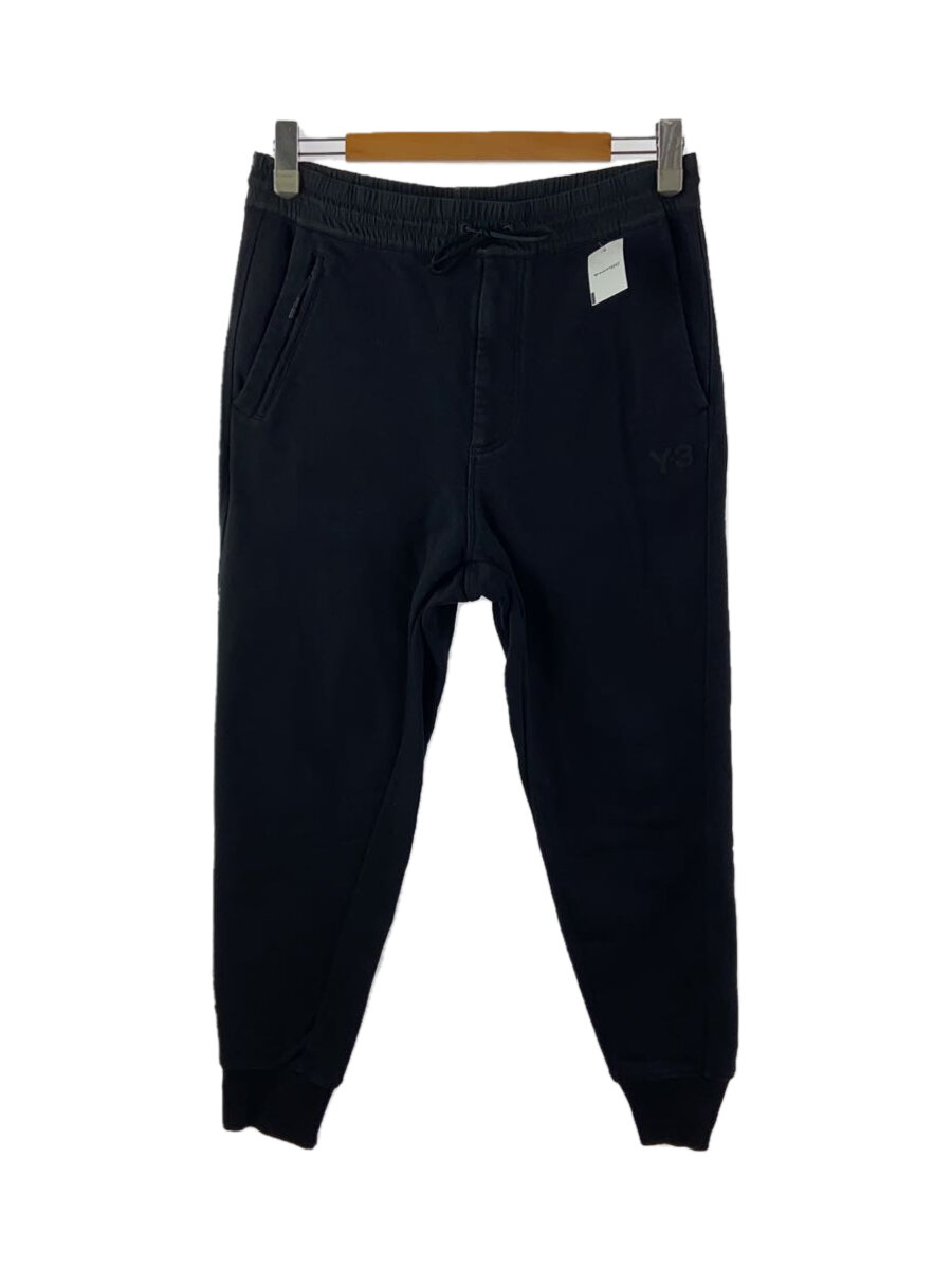 【中古】Y-3◆CLASSIC TERRY CUFFED PANTS/S/綿織物/BLK/無地/GV4202//【メンズウェア】