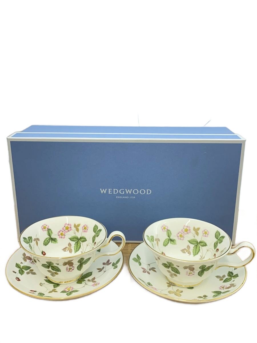 【中古】WEDGWOOD◆カップ&ソーサー/4点セット/WHT【キッチン用品】