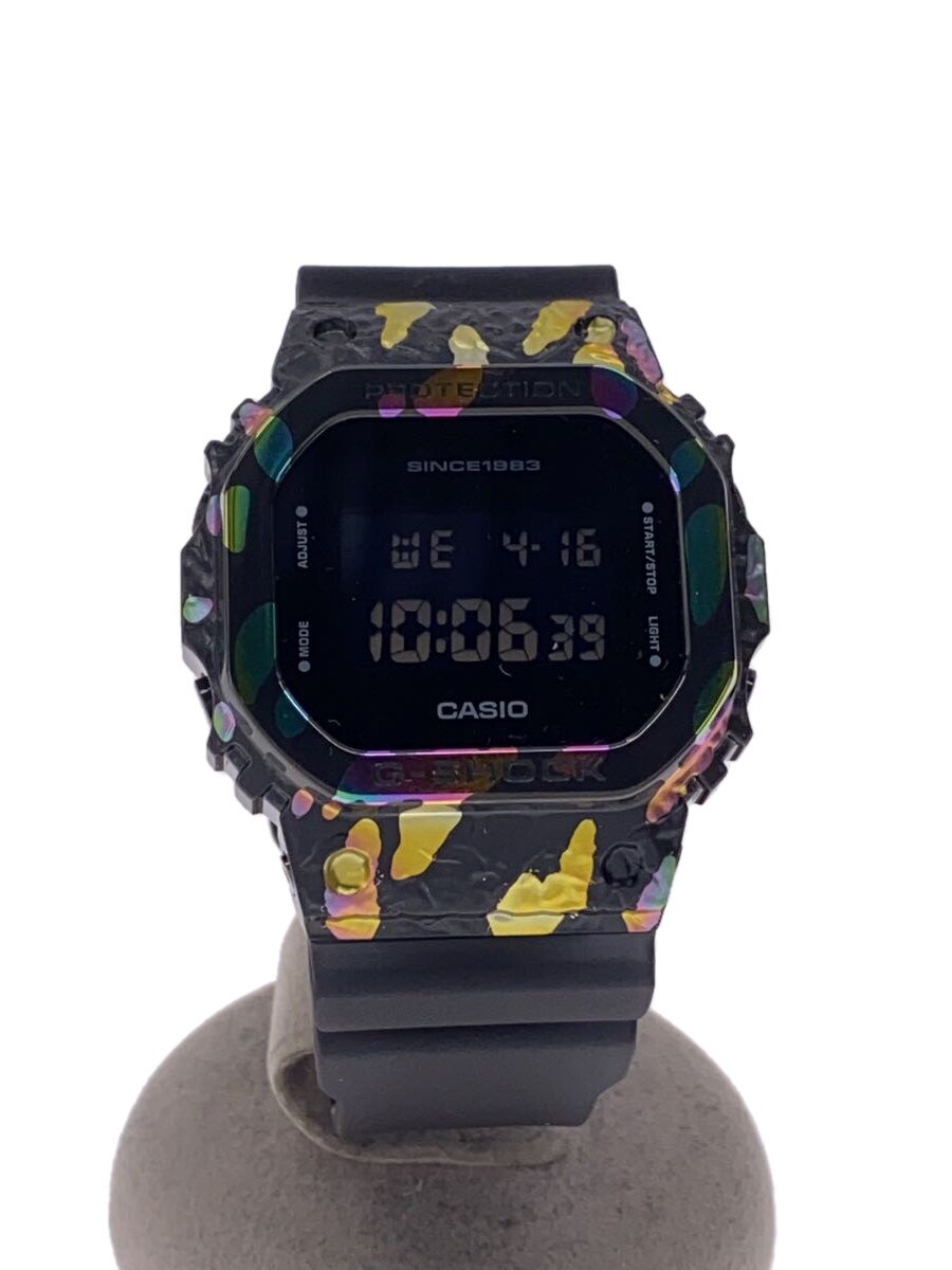 【中古】CASIO◆石英ウオッチ_G-SHOCK/デジタル/BLK/40周年祝する【服飾雑貨他】