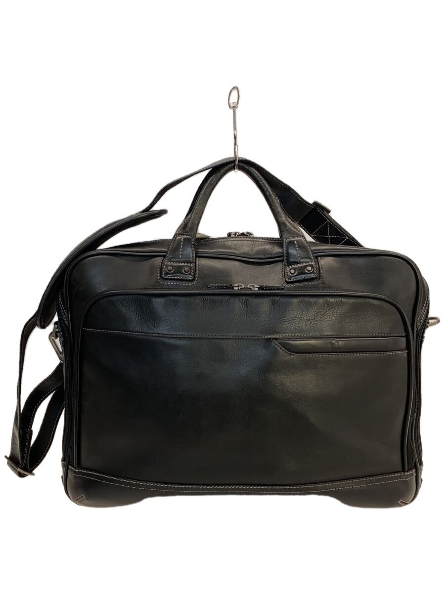 【中古】JOHNSTON\u0026MURPHY◆ブリーフ入れもの/なめし革/BLK【御徒面子】
