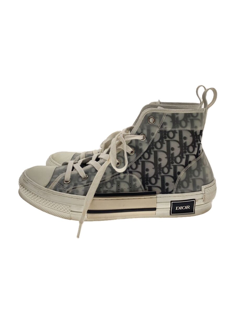 【中古】Christian Dior◆ハイカットスニーカー/43/GRY【シューズ】