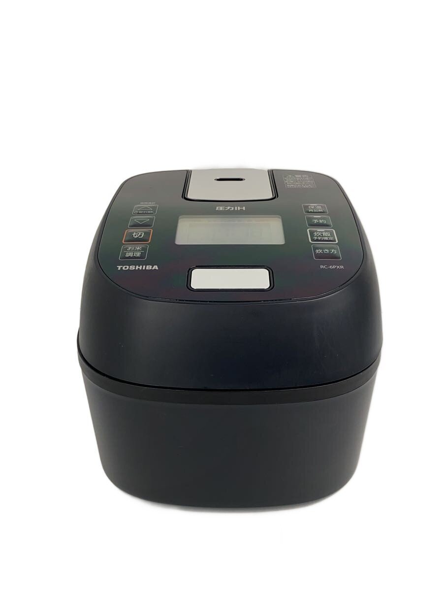 【中古】TOSHIBA◆圧力IH炊飯器/RC-6PXR(K)/ブラック【家電・ビジュアル・オーディオ】