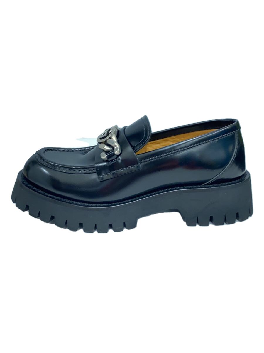【中古】GUCCI◆インターロッキングG/ローファー/37/BLK/752650【シューズ】｜2ｎｄ STREET 店 43,329円