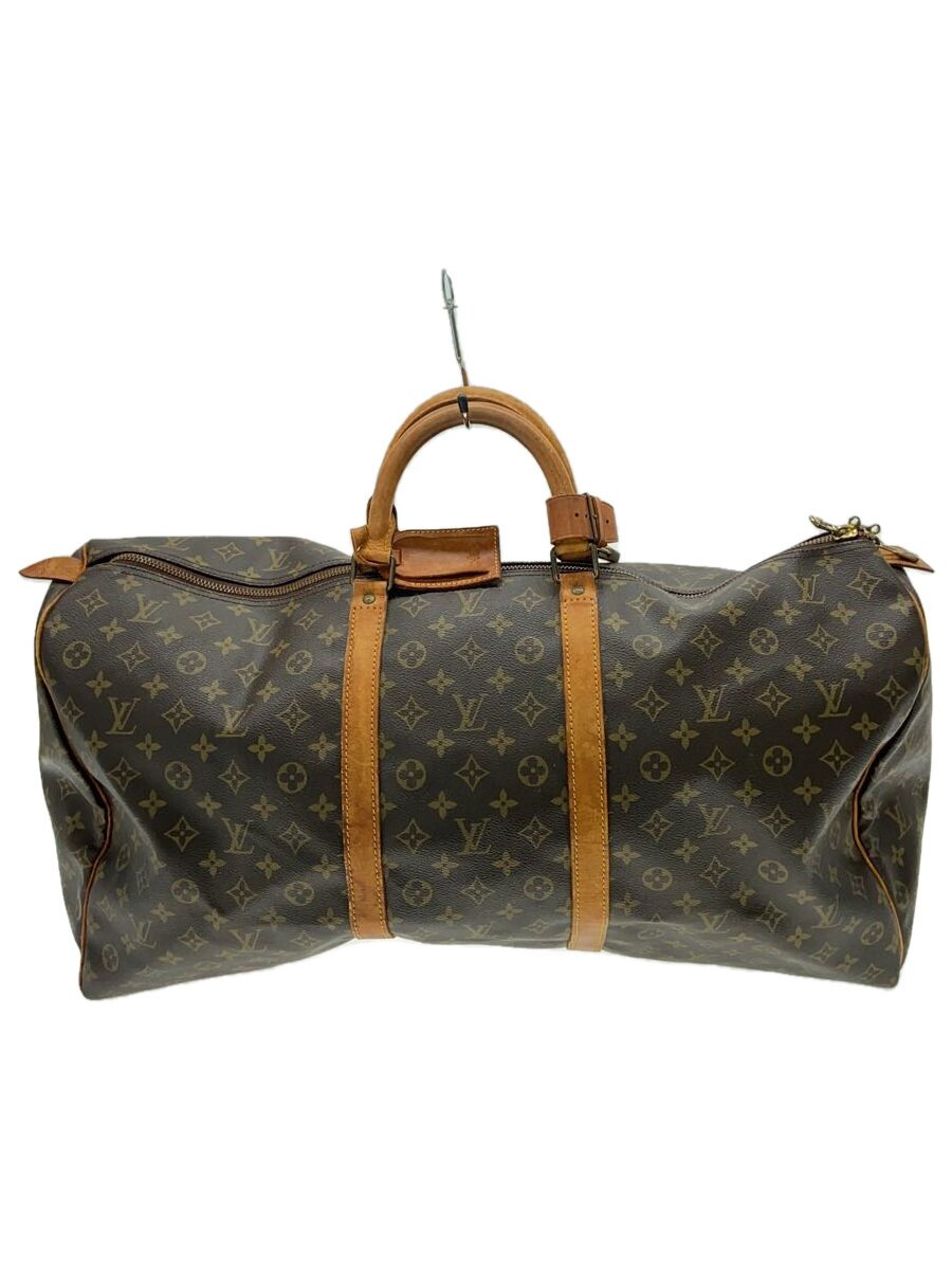【中古】LOUIS VUITTON◆キーポル60_モノグラム・帆布_BRW/PVC/BRW//【御徒面子】
