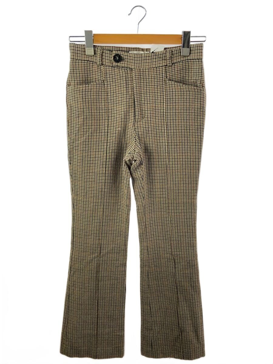 【中古】ERNEST W.BAKER◆HOUNDSTOOTH FLARED TROUSER/ストレートパンツ/S/ウール/ブラウン//【メンズウェア】|2nd STREET 店