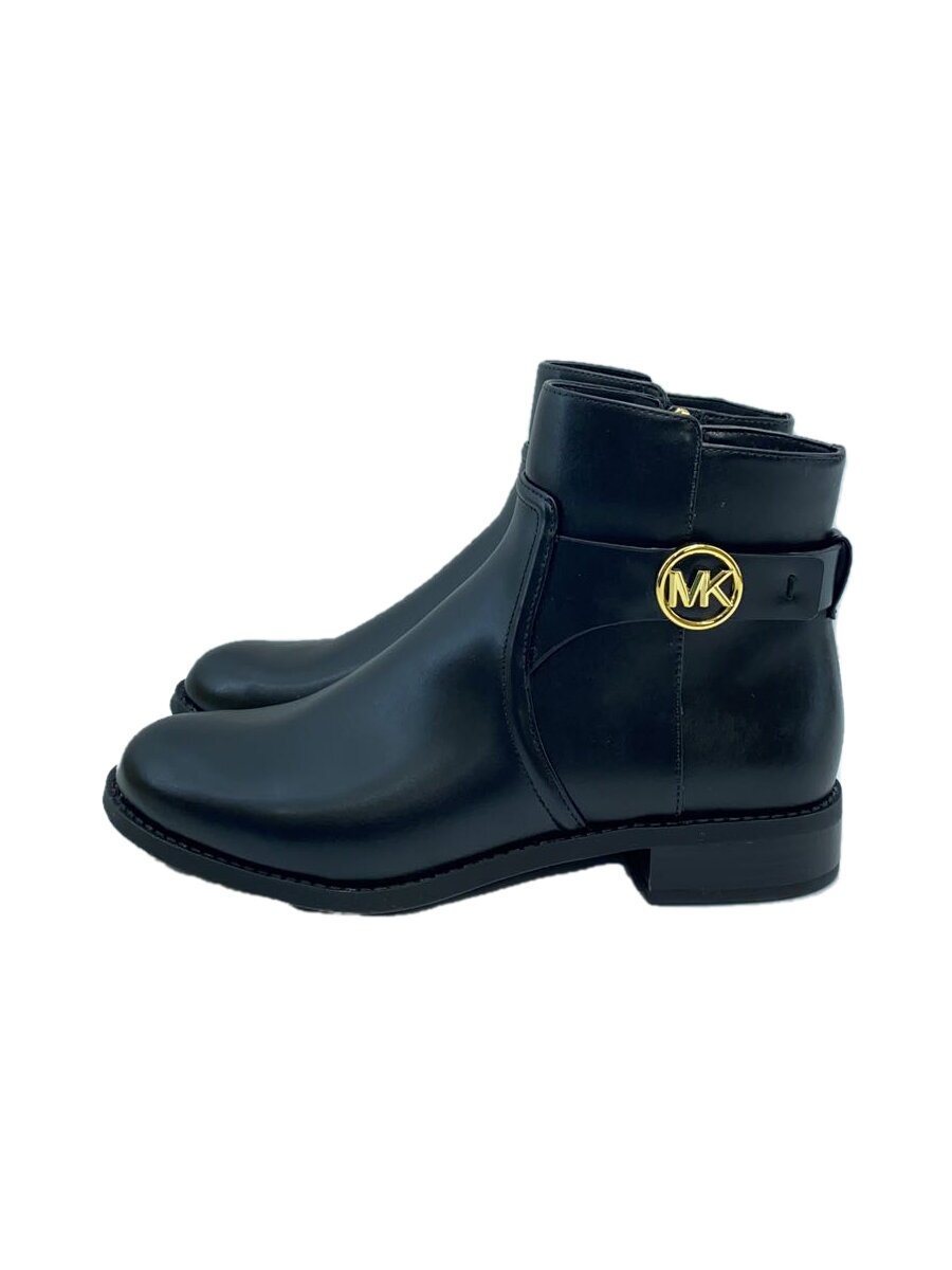 【中古】MICHAEL KORS◆ブーツ/7M/BLK/なめし革/S122F【シューズ】