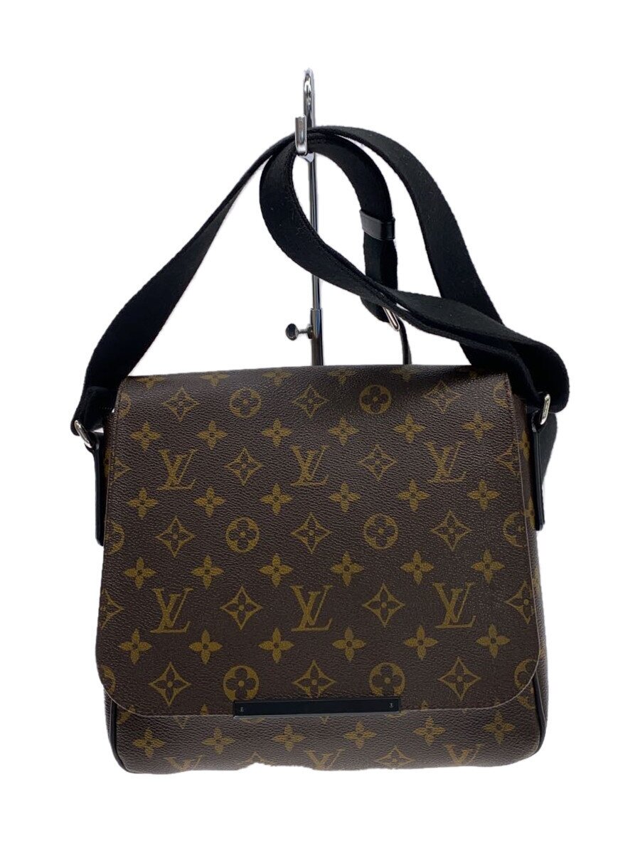 【中古】LOUIS VUITTON◆ディストリクトPM_モノグラム・マカサー_BRW/PVC/BRW【御徒面子】