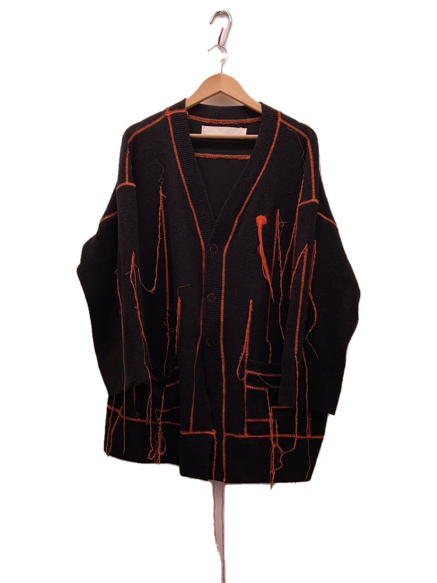 【中古】OSAKENTARO◆フリンジカーディガン(朦々たる)/--/--/BLK//【メンズウェア】